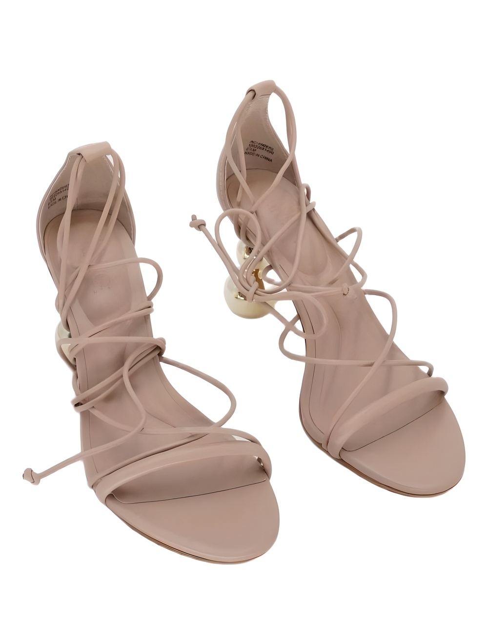 I.N.C. International Concepts Anders Lace Up Strappy Sandals Buff Nude Size 6.5M
